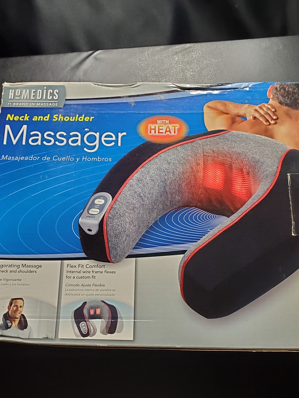 HoMedics Neck and Shoulder Massager with Heat - Gray/Black